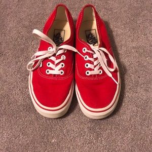 Women’s red vans!